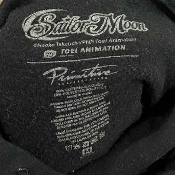 Primitive × Sailor Moon Black Hoodie — Size M — Rare Collab - Picture 5 of 7